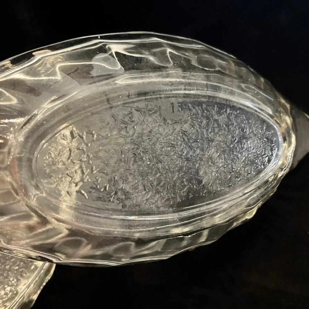 Unmarked clear glass